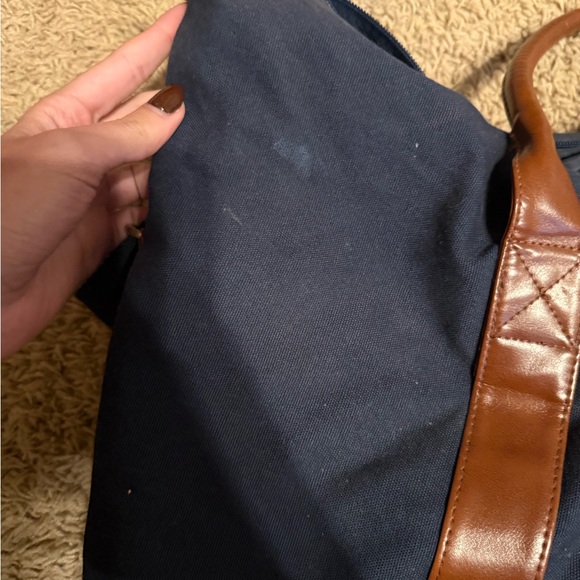 Polo Ralph Lauren Navy and Brown Duffel - Picture 3 of 5